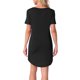 thumbnail image 3 of INSPIRE CHIC Camisón a Rayas Coloridas para Mujer Regreso a Clases Camiseta de Manga Corta Cuello Redondo Vestido Ligero Casual para Dormir M Negro, 3 of 6