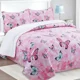 thumbnail image 3 of Cubrecama Quilt Sherpa 1.5 - Varios Modelos W.m G Rosado Mariposas En Tonos Rosados, 3 of 3