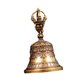thumbnail image 2 of Campana Navideña De Bronce, Buena Suerte, Campana De Mano De Latón Fuerte Para Jardín, Hogar Y Bodas, 2 of 5