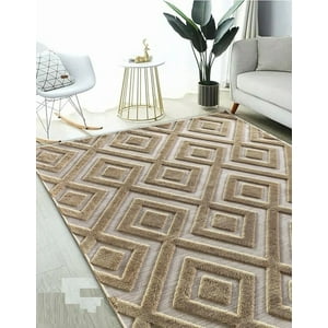 Casadeliacl - Alfombra Jacquard Algodón 160X200 Decorativa Moderna Wym