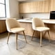 thumbnail image 1 of Pack 2 Sillas Comedor Moderna Acolchada Metal Sora Venhoouse Lino Beige, 1 of 8