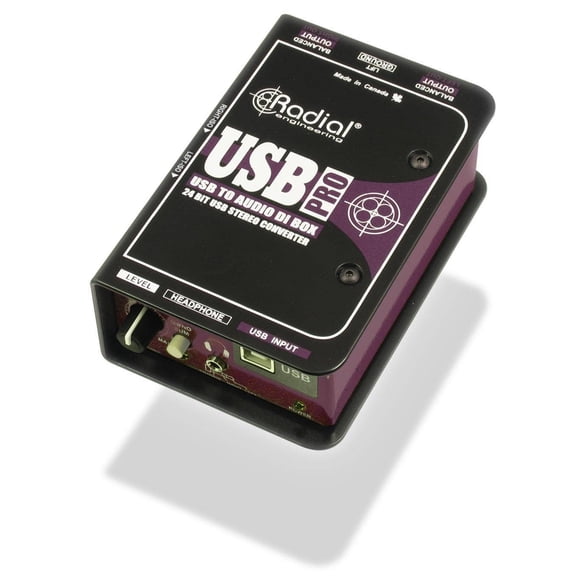 Instrument Direct Box Radial USB-Pro de 2 canales activo