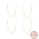 thumbnail image 3 of Collar S925 Plata Pura Inicial Diamante Lateral Con Caja De Regalo, 3 of 3