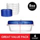 thumbnail image 2 of Recipientes de Plástico con Tapa Giratoria 8 oz (Pack de 4) – Stock Your Home, 2 of 8