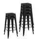 thumbnail image 3 of Taburete Tolix Negro de 77cm| Diseño Moderno | Apilable negro, 3 of 6