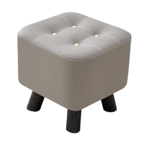 Magideal - Reposapiés Cuadrado Pequeño, Reposapiés Para Sofá, Taburete Para Té, Muebles, Asiento, Reposapiés, Taburete Para Cambiar Zapatos, Para Guardería Y Gris