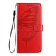 thumbnail image 2 of Funda cartera mariposa para Samsung Galaxy A04s con soporte y ranuras para tarjetas Rojo, 2 of 5