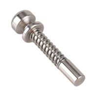 Magideal - Cerrojo De Bloqueo Con Resorte, Cerrojo Cilíndrico, Práctico Émbolo De Acero Multifuncional, Herrajes De Repuesto Para Ventanas, Mosquiteras, Armarios 4Cmx1Cm