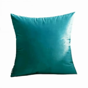 Genérico - Funda Para Cojín Velvet Terciopelo Liso En Variedad De Colores - Turquesa