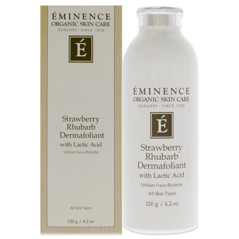 Eminence - Dermafoliante De Fresa Y Ruibarbo Con Ácido Láctico De Para Unisex - Exfoliante De 4,2 Oz