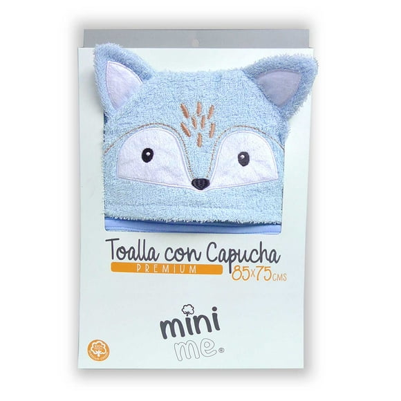 Toalla Premium para bebé celeste (Zorro)