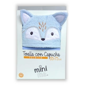Mini Me - Toalla Premium Para Bebé Celeste (Zorro)