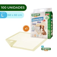 Zooper Pets - 100 Pañales Sabanillas Mascotas Perros 60X60Cm Zooper Dog