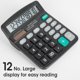 thumbnail image 2 of Calculadora YesBes de 12 dígitos y 4,25 pulgadas, solar, 2 of 3