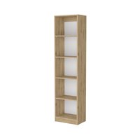 Fmfurniture - Estante Multipropósito Fm 4 Repisas Cafe Claro