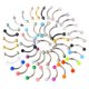 thumbnail image 1 of Set de Joyería para Piercings Suotarn 47 piezas 16G Acero Inoxidable, 1 of 6