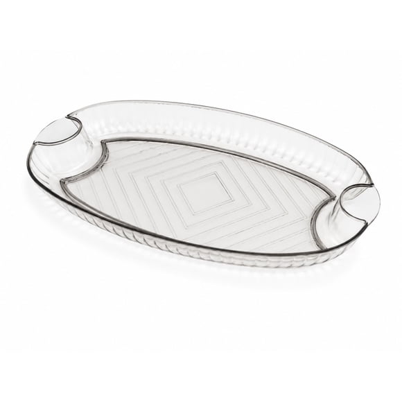 Bandeja Acrílica Rectangular Transparente 26cm Multiuso