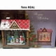thumbnail image 2 of Casita Navideña Con Luces Led Con Muñecos De Nieve, 2 of 3