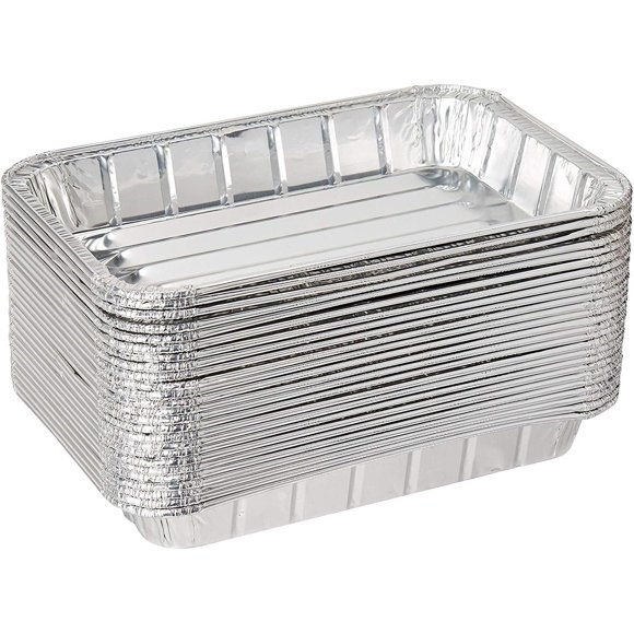 Bandeja para asar DCS Deals de 33 cm, aluminio, paquete de 20, con fondo acanalado