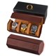 thumbnail image 1 of Funda de viaje Watch Roll QWATCHBANDS de piel de napa para hombre, 1 of 6