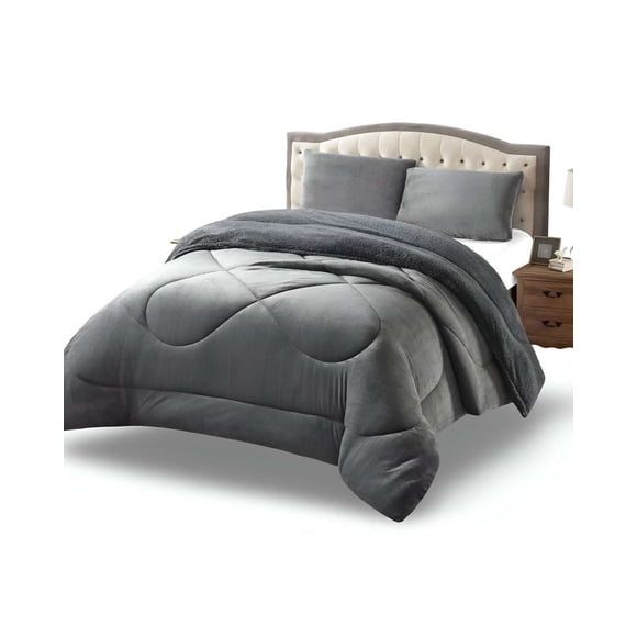 Cubrecama plush con chiporro Acolchado liso King