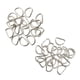 thumbnail image 3 of 200 piezas de aleación diy d dee anillos para correas correas blancas, 3 of 6