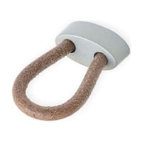 Perilla Cuero Niquel Mate Hbt 20 Mm