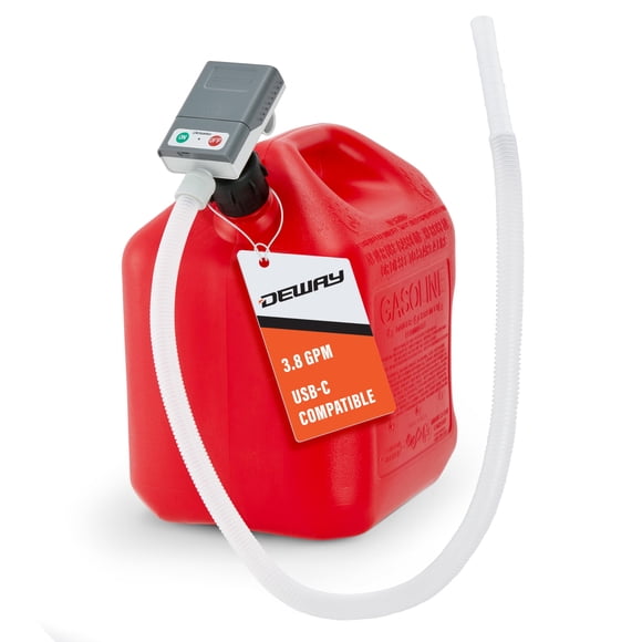 Bomba de transferencia de combustible para bidón de gasolina DeWay Ultra Fast 14.4 LPM