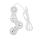 thumbnail image 2 of Regleta De Alimentación Flexible Con Protector Contra Sobretensiones Con 2 Puertos USB Blanco 3 Salidas, 2 of 5