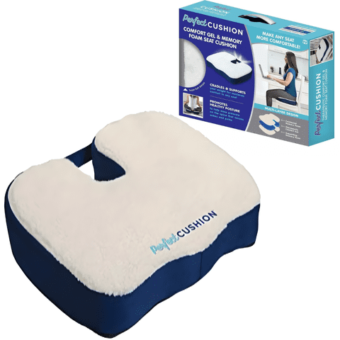 Perfect Cushion - Cojín Gel Espuma Viscoelástica Soporte Lumbar Ergonómico
