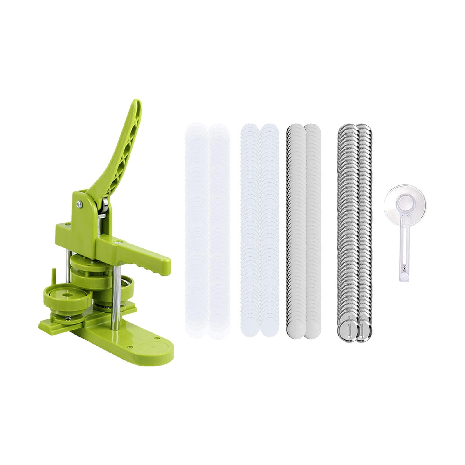 Magideal - Máquina Para Hacer Botones Pinback Piezas De Botones, Cubierta De Metal Redonda De Película Transparente, Artesanías, Insignia De Bricolaje Hecha A 25 Mm