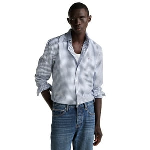 Camisa Tommy Hilfiger Flex Poplin Gingham Para Hombre