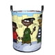 thumbnail image 1 of Ed, Edd y Eddy Cesta de lavandería de gran capacidad redonda con asa, bolsa para ropa sucia plegable, almacenamiento para dormitorio, baño y lavadero 44x35 cm, 1 of 6
