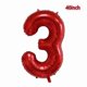 thumbnail image 2 of Globos para fiesta hengximaoyi Camión de bomberos Número 3 rojo, 2 of 3