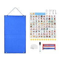 Bothyi - Cuadro De Rutinas De Tareas Con Horario Visual Para Niños, Material Didáctico Para Preescolar