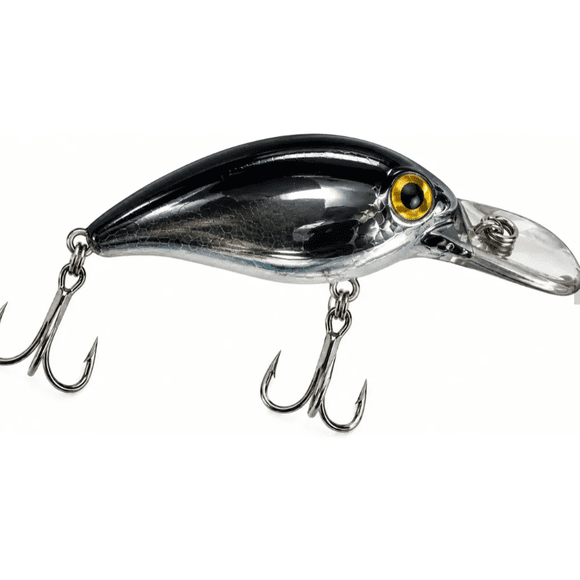 Señuelo Pesca Pocha Salmon Trucha 7cm 28g Spinning 07 Negro Plata