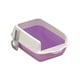 thumbnail image 3 of Caja De Arena Para Gatos Resistente A Las Manchas Y Antisalpicaduras Con Bandeja De Arena Para Gatos De Lado Alto, Color Morado, 3 of 5