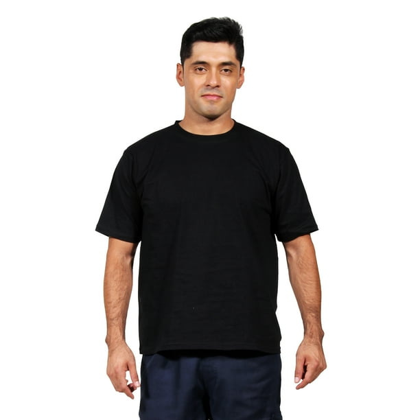 Polera Polo Unisex Manga Corta, 100% Algodón Negro Talla XS