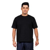 90 Grados - Polera Polo Unisex Manga Corta, 100% Algodón Negro