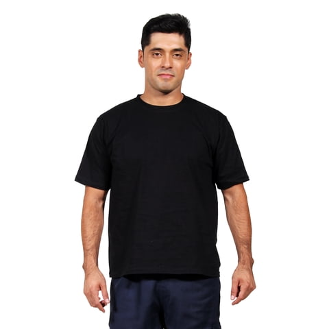 90 Grados - Polera Polo Unisex Manga Corta, 100% Algodón Negro