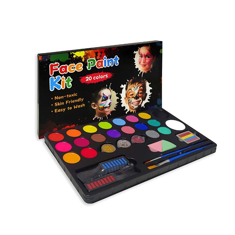 Crusec - Paleta Maquillaje Infantil Pintacaritas Cumpleaños Eventos