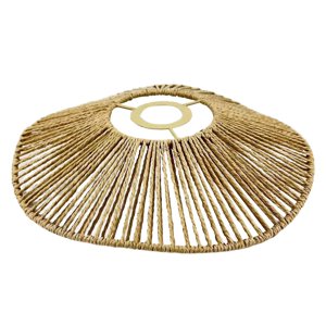 Ioensy - Pantalla De Cuerda Tejida A Mano, Pantalla De Luz Colgante Para Isla De Cocina, Hogar, Pasillo, Amarillo