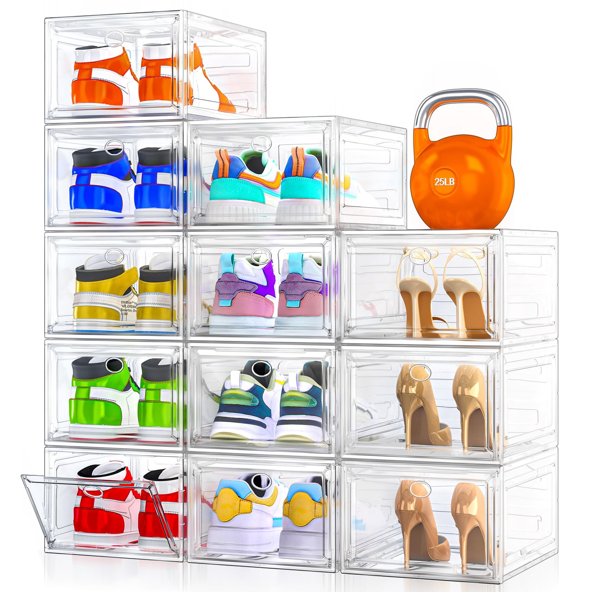 Organizador De Zapatos Transparente Apilable 12 Pares 7 Code