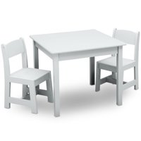 Juego De Mesa Y 2 Sillas Infantil Blanco Delta Children
