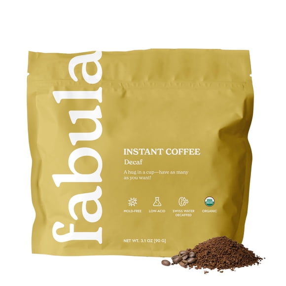 Café Instantáneo Orgánico Descafeinado De Baja Acidez 90 G Arábica