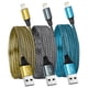 thumbnail image 1 of Cable de carga SHUSEL para iPhone 3, paquete de 1,8 m, nailon trenzado, 1 of 7