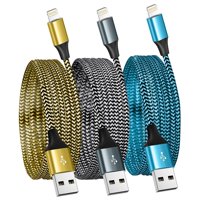 Cable De Carga Shusel Para Iphone 3, Paquete De 1,8 M, Nailon Trenzado