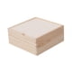 thumbnail image 3 of Caja De Almacenamiento De Madera, Caja Rústica Para Dulces De Boda, Pasatiempos Artísticos, Tarjetas De Amantes DIY, 18x18x8cm, 3 of 5