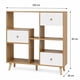 thumbnail image 5 of Librero Biblioteca 100x38x90 cm Madera Blanco 3 Cajones 5 Nichos MDF 12 mm, 5 of 7