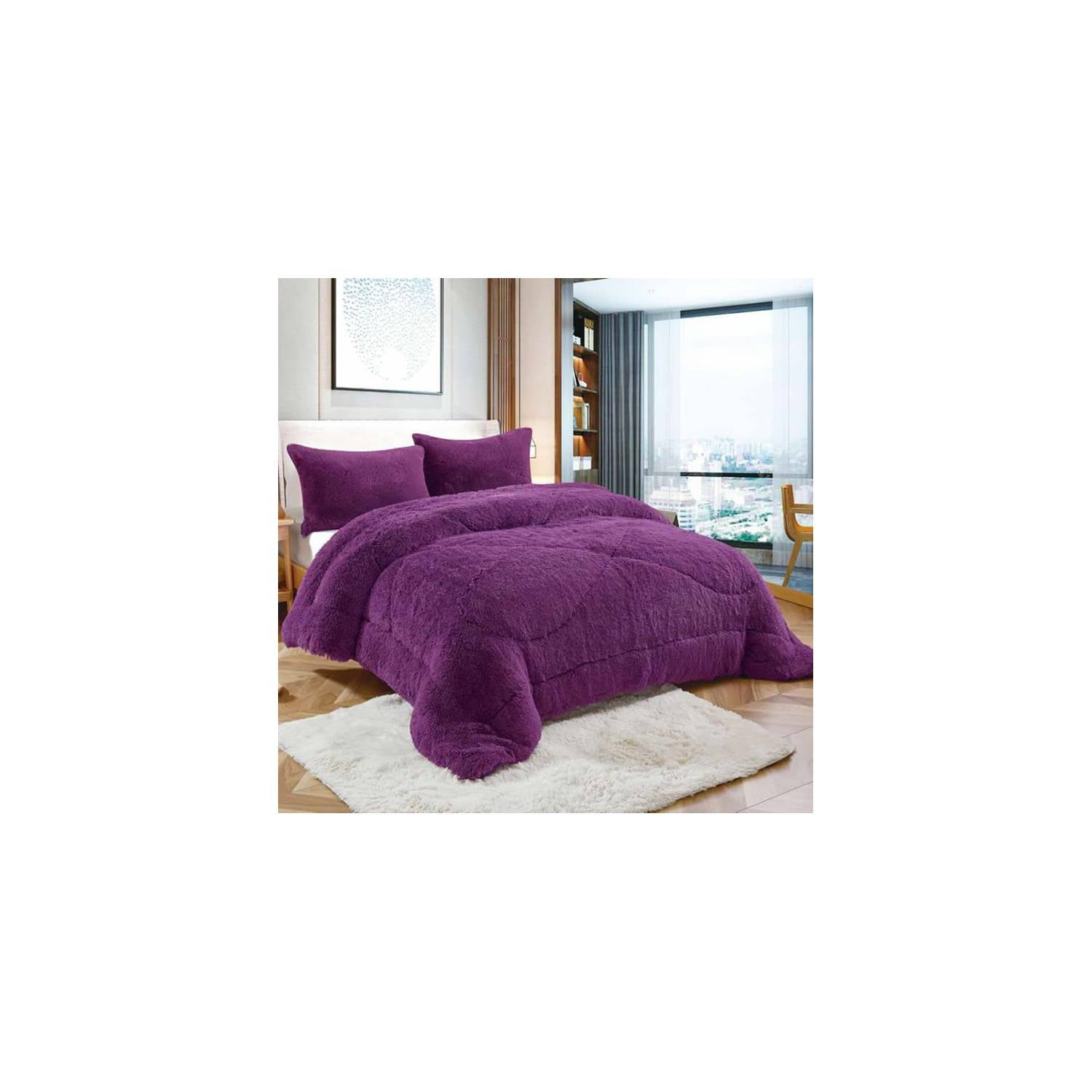 Genérico - Cobertor Peludo Chiporro 2 Plazas - Morado